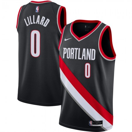 Maglia Portland Trail Blazers Damian Lillard 0 2020-21 Nike Icon Edition Swingman - Uomo